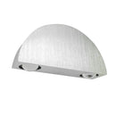 3W Semicircle Aluminum LED Up Down Illuminating Wall Sconce Lamp Warm White