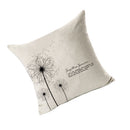 Home Bedroom Living Room Office Restaurant Decor Invisible Zippered Pillow Cushion Cover with Letters