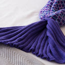 Kids Children Fish Scale Mermaid Tail Warm Soft Blanket Funny Cocoon Sofa Sleeping Bag Fancy Dress Costume Best Gift Blue