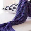 Kids Children Fish Scale Mermaid Tail Warm Soft Blanket Funny Cocoon Sofa Sleeping Bag Fancy Dress Costume Best Gift Blue