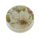 Fresh Floral Pattern Tea Sugar Biscuit Coffee Candy Storage Box Case Sealed Can Light Yellow