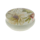 Fresh Floral Pattern Tea Sugar Biscuit Coffee Candy Storage Box Case Sealed Can Light Yellow
