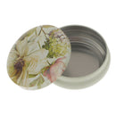 Fresh Floral Pattern Tea Sugar Biscuit Coffee Candy Storage Box Case Sealed Can Light Yellow