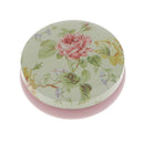 Fresh Floral Pattern Tea Sugar Biscuit Coffee Candy Storage Box Case Sealed Can Green And Pink