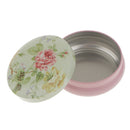 Fresh Floral Pattern Tea Sugar Biscuit Coffee Candy Storage Box Case Sealed Can Green And Pink
