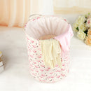 Creative Flamingo Design Foldable Cotton Linen Laundry Storage Basket Bin Multipurpose Home Organiser