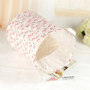 Creative Flamingo Design Foldable Cotton Linen Laundry Storage Basket Bin Multipurpose Home Organiser
