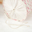 Creative Flamingo Design Foldable Cotton Linen Laundry Storage Basket Bin Multipurpose Home Organiser