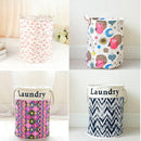 Creative Flamingo Design Foldable Cotton Linen Laundry Storage Basket Bin Multipurpose Home Organiser