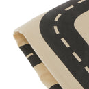 Linen Floor Carpet Baby Indoor Gym Game Play Mats Playmat Crawling Pad Children Room Blanket ( Car Track Puzzle Pattern )