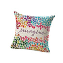 Home Bedroom Sofa Decor Throw Square Cushion Pillow Case Multicolor Printed Pillow Cover Cushion Cover Linen Car Pillowcase