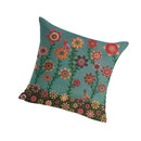 Home Bedroom Sofa Decor Throw Square Cushion Pillow Case Colorful Flower Pattern Charms Car Pillow Cushion Cover Linen Pillowcase