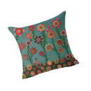 Home Bedroom Sofa Decor Throw Square Cushion Pillow Case Colorful Flower Pattern Charms Car Pillow Cushion Cover Linen Pillowcase