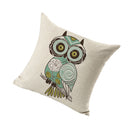 Home Bedroom Sofa Decor Throw Square Cushion Pillow Case Creative Owl Design Pillow Cover Car Cushion Cover Linen Pillowcase