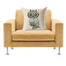 Home Bedroom Sofa Decor Throw Square Cushion Pillow Case Creative Owl Design Pillow Cover Car Cushion Cover Linen Pillowcase