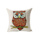 Fashionable Cute Owl Bird Design Cushion Pillow Case Home Office Cushion Pillow Cover Home Sofa Bedroom Pillow Decor Ornaments