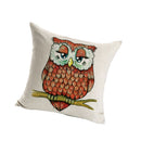 Fashionable Cute Owl Bird Design Cushion Pillow Case Home Office Cushion Pillow Cover Home Sofa Bedroom Pillow Decor Ornaments