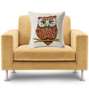 Fashionable Cute Owl Bird Design Cushion Pillow Case Home Office Cushion Pillow Cover Home Sofa Bedroom Pillow Decor Ornaments