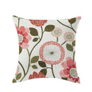 Home Bedroom Sofa Decor Throw Square Cushion Pillow Case Pink and Red Flowers Design Pillow Cover Car Cushion Cover Linen Pillowcase