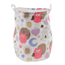 Owl Design Cotton Linen Draw String Storage Bag Toy Shoes Laundry Organizer Home Collections