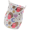 Owl Design Cotton Linen Draw String Storage Bag Toy Shoes Laundry Organizer Home Collections