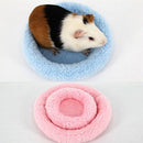 Soft Comfortable Cold Winter Small Animal Mat Hamster Pig Pet Hedgehog Warm Sleeping Bed Pad Mat L Blue