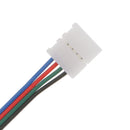 Pack 10 Pieces Solderless 5050/5630 LED RGB Strip Tape Connector Jumperfor 10mm Light Strip 4 Pin