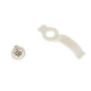 Fixing Holder Clips One Side Mounting Brackets and Screws for 10mm LED Strip Light Pack of 100