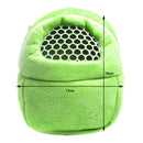 Rat Hamster Chinchilla Rabbit Ferret Hedgehog Outgoing Packet Bag Hanging Bed Green Size S