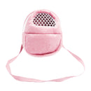 Rat Hamster Chinchilla Rabbit Ferret Carrier Hedgehog Outgoing Packet Bag Hanging Bed with Strap Pink Size L