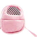 Rat Hamster Chinchilla Rabbit Ferret Carrier Hedgehog Outgoing Packet Bag Hanging Bed with Strap Pink Size L