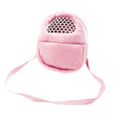 Rat Hamster Chinchilla Rabbit Ferret Carrier Hedgehog Outgoing Packet Bag Hanging Bed with Strap Pink Size L