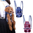 Pet Dog Adjustable Comfortable Outdoor Travel Carrier Puppy Pouch Cat Front Bag Back Pack With Legs Out Blue M