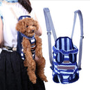 Pet Dog Adjustable Comfortable Outdoor Travel Carrier Puppy Pouch Cat Front Bag Back Pack With Legs Out Blue M