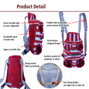 Pet Dog Adjustable Comfortable Outdoor Travel Carrier Puppy Pouch Cat Front Bag Back Pack With Legs Out Blue M