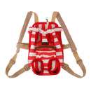 Pet Dog Adjustable Comfortable Outdoor Travel Carrier Puppy Pouch Cat Front Bag Back Pack With Legs Out Red S