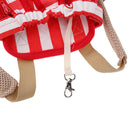 Pet Dog Adjustable Comfortable Outdoor Travel Carrier Puppy Pouch Cat Front Bag Back Pack With Legs Out Red S