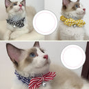 Pet Dog Cat Kitten Fashionable Bell Charms Collar Necklace Pet Lovers Gift Pet Supplies Black Dot Pattern Design