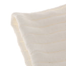 Creative Fuzzy Ball Design Soft Knitted Air Conditioning Baby Sleeping Cotton Double Faced Cotton Blanket White