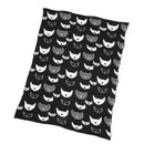 Kids Children Bathrobe, Soft Warm Cotton Blanket Shawl,Office Nap Air Conditioning Blanket,Home Bed Sofa Car Throw Blanket Bathing Wrap (Cat Pattern)