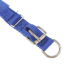 Soft Foam Comfortable Durable Use Adjustable Padded Nylon Pet Puppy Dog Basic Collar Safety Neck Strap Blue M