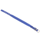 Soft Foam Comfortable Durable Use Adjustable Padded Nylon Pet Puppy Dog Basic Collar Safety Neck Strap Blue M