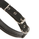 Soft Foam Comfortable Durable Use Adjustable Padded Nylon Pet Puppy Dog Basic Collar Safety Neck Strap Black L