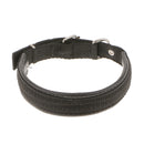 Soft Foam Comfortable Durable Use Adjustable Padded Nylon Pet Puppy Dog Basic Collar Safety Neck Strap Black L