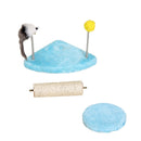 Cute Cat Climber Shelf Scratching Post Tree Pole Scratcher Kitten Gym House
