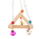 Bird Stand Perch Parrot Hanging Swing Hammock Wooden Play Gym Chewing Toy
