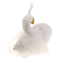 Elegant Swan With Princess Skirt Design Kids Baby Plush Throw Pillow Bolster Toy Photography Props-White