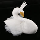 Elegant Swan With Princess Skirt Design Kids Baby Plush Throw Pillow Bolster Toy Photography Props-White