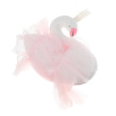 Elegant Swan With Princess Skirt Design Kids Baby Plush Throw Pillow Bolster Toy Photography Props-Pink