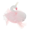 Elegant Swan With Princess Skirt Design Kids Baby Plush Throw Pillow Bolster Toy Photography Props-Pink